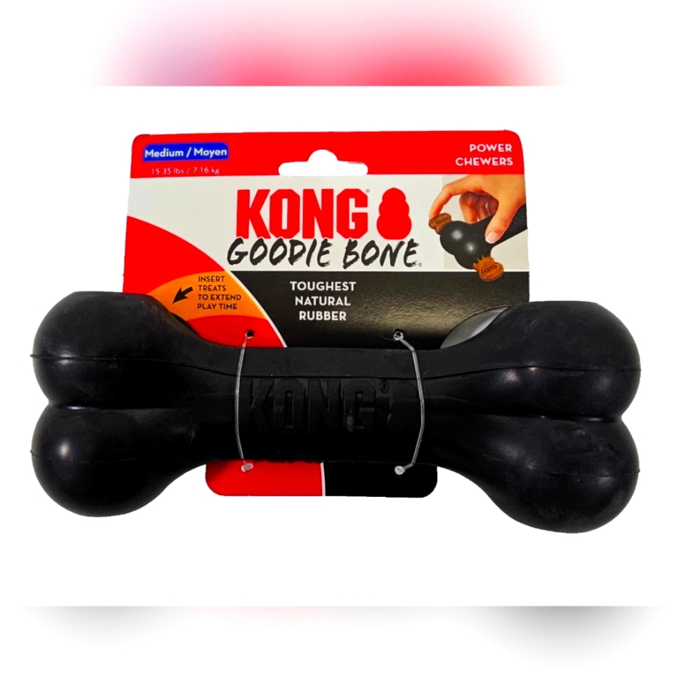 Kong Extreme Goodie Bone for Medium Dogs (15-35lbs) 10012 Rubber Chew Toy NEW‎